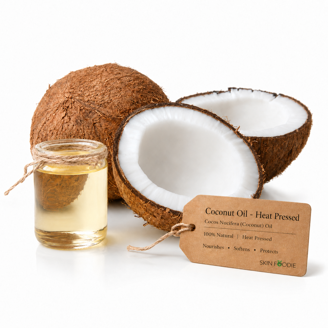 SKINFOODIE-COCONUT-OIL-HEAT-SKINFOOD-NIGERIA Coconut Oil - Heat Pressed - Image 1