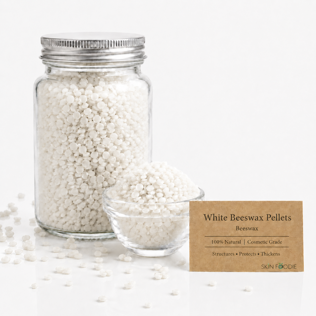 skinfoodie-beeswax-white-skinfood-Nigeria Beeswax - Pellets (White) - Image 1