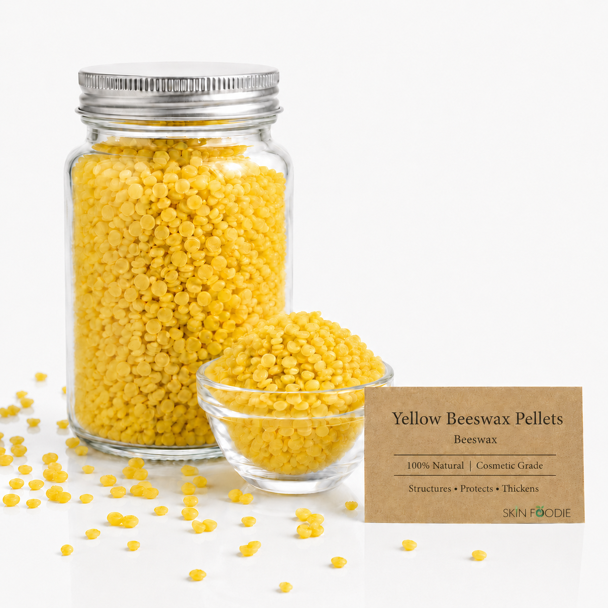 skinfoodie-beeswax-yellow-skinfood-Nigeria Beeswax - Pellets (Yellow) - Image 1